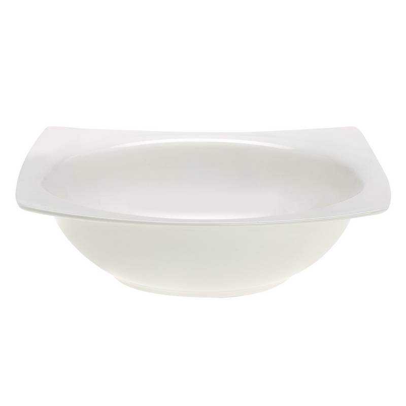 Cryspo Trio Σαλατιέρα Πορσελάνης 24x24εκ 'Quadro Off Wh